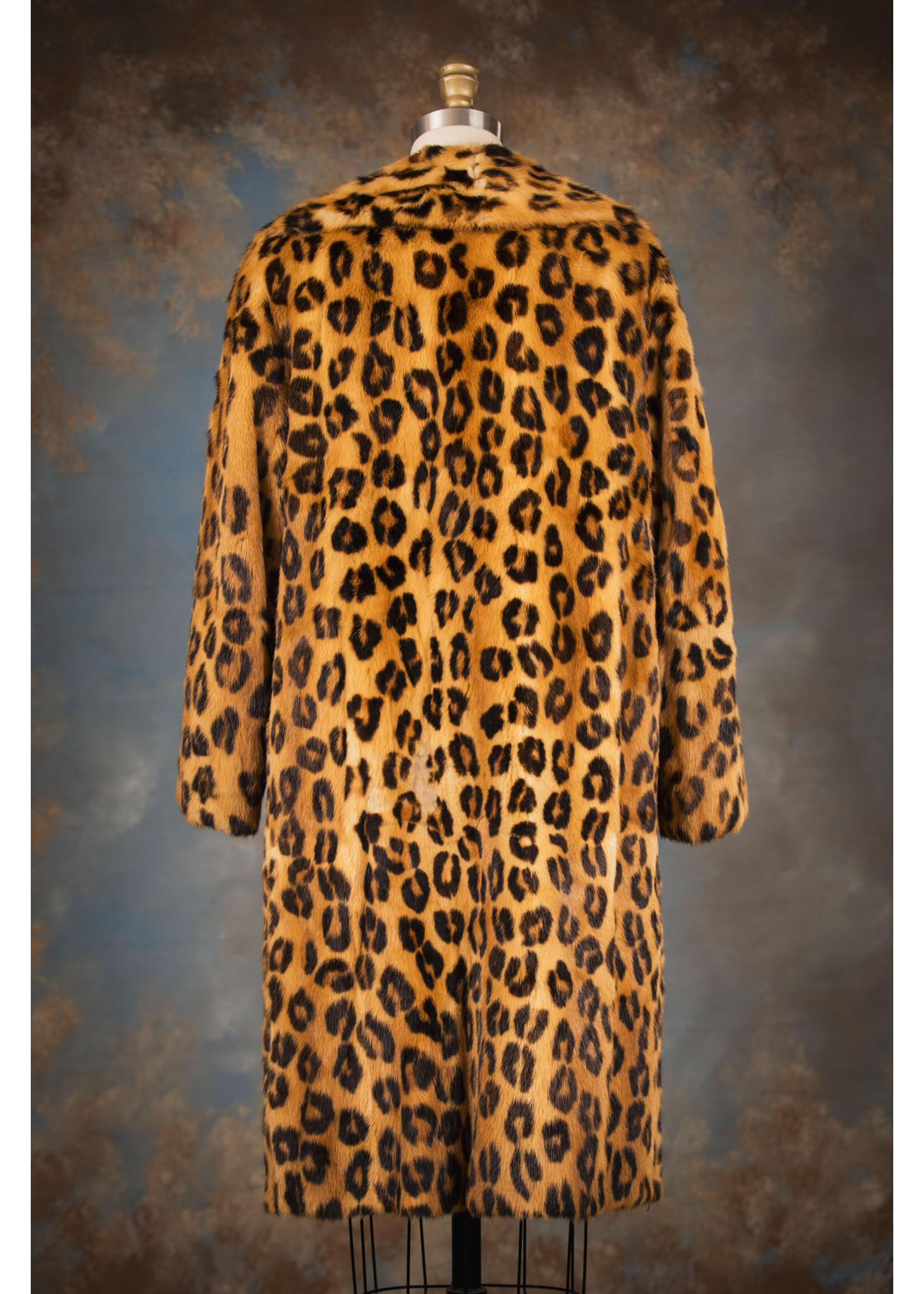 JAGUAR-PRINT MINK COAT