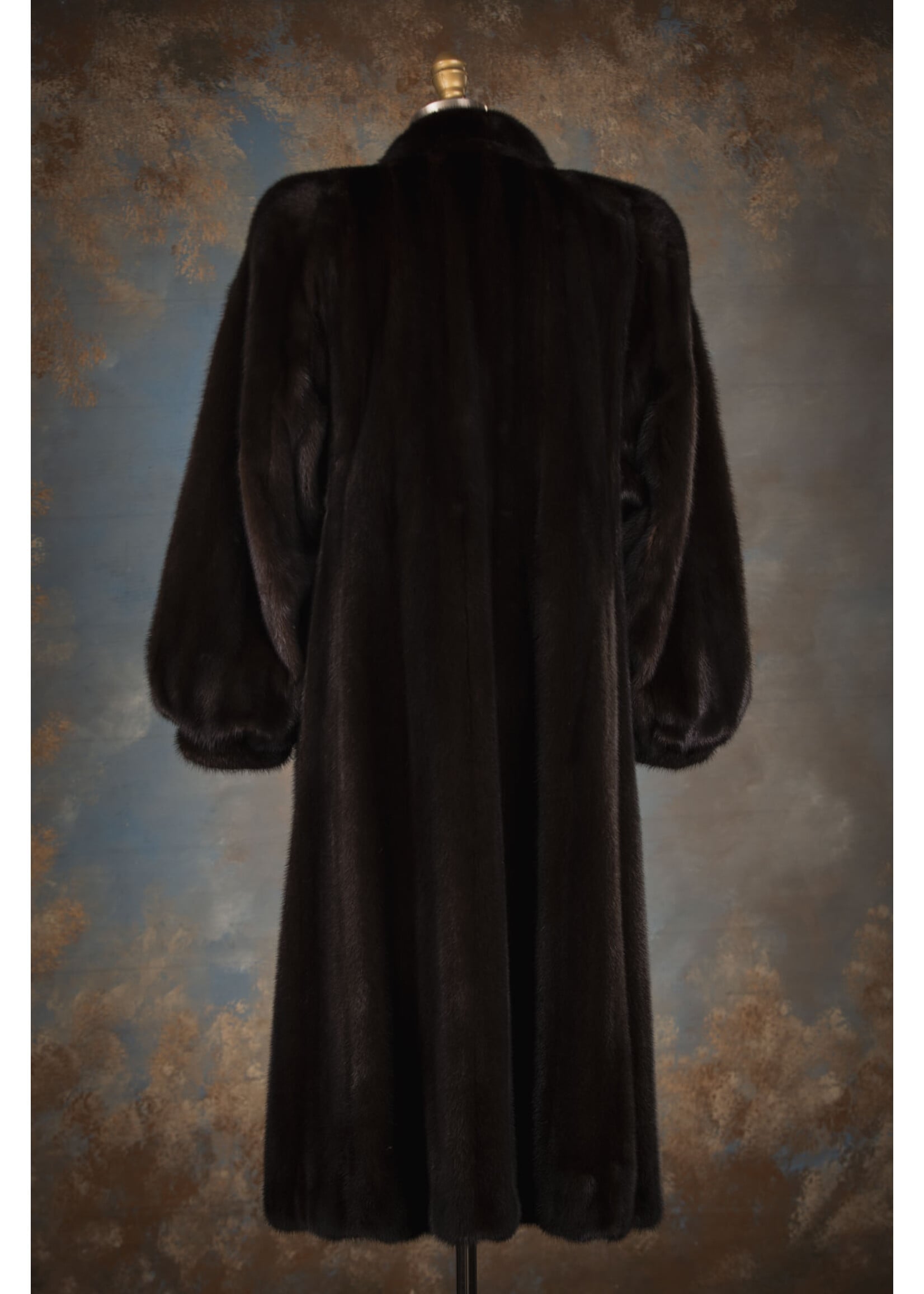 DARK MAHOGANY MINK COAT 8