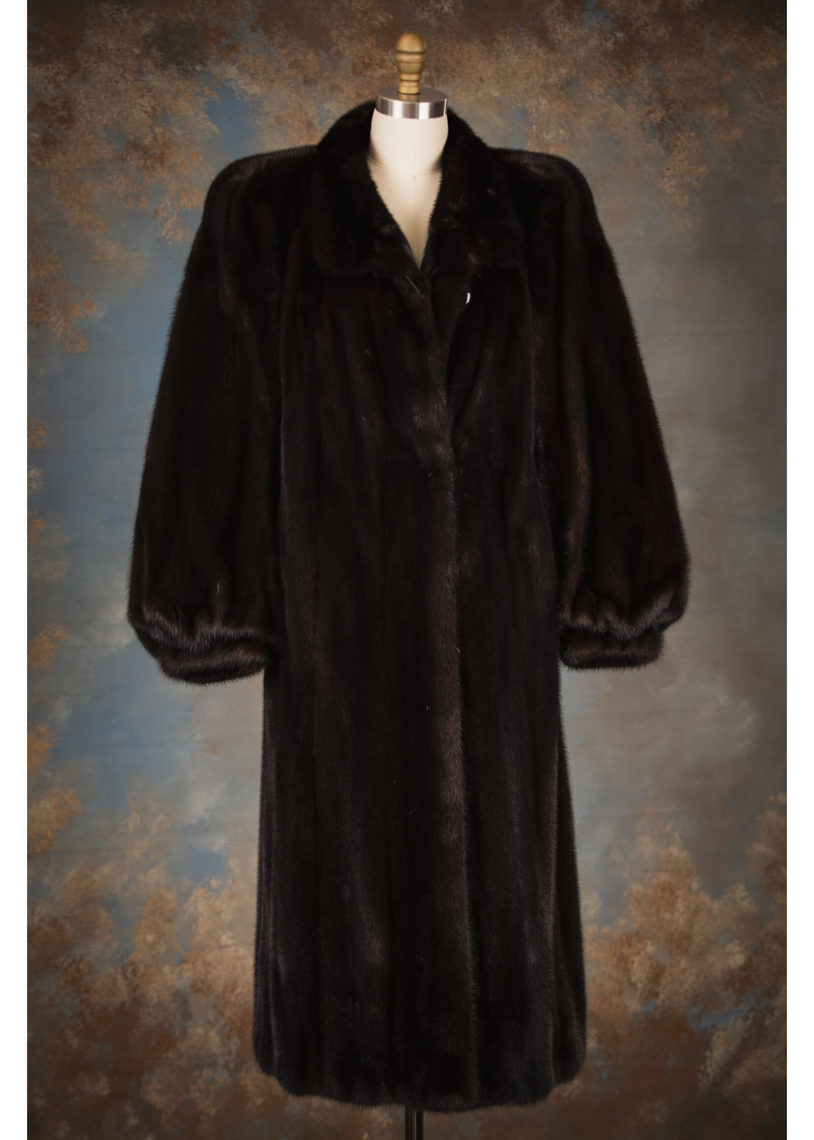 DARK MAHOGANY MINK COAT 8
