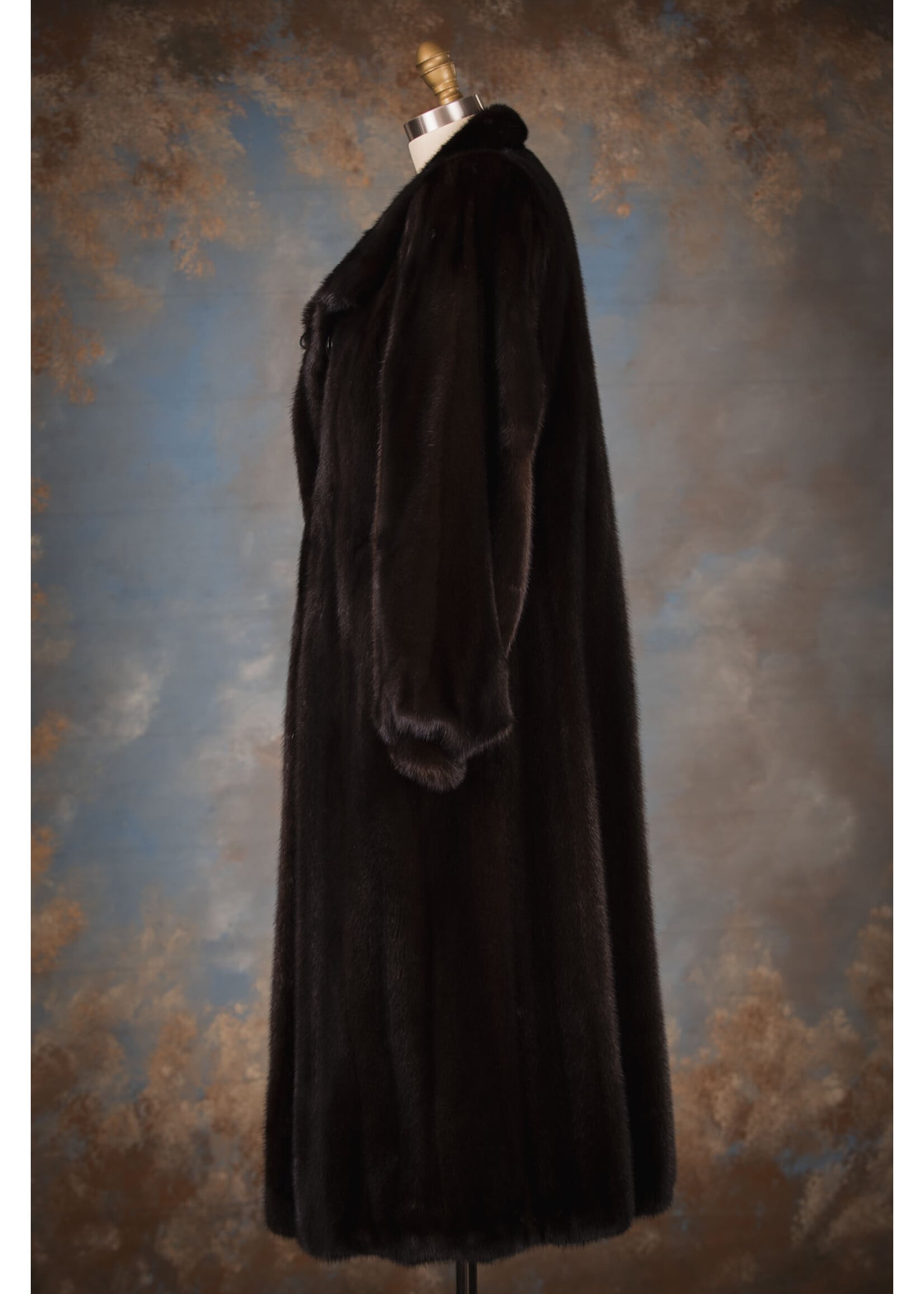 DARK MAHOGANY MINK COAT 8