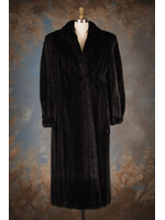 BLACK MINK COAT 6-8