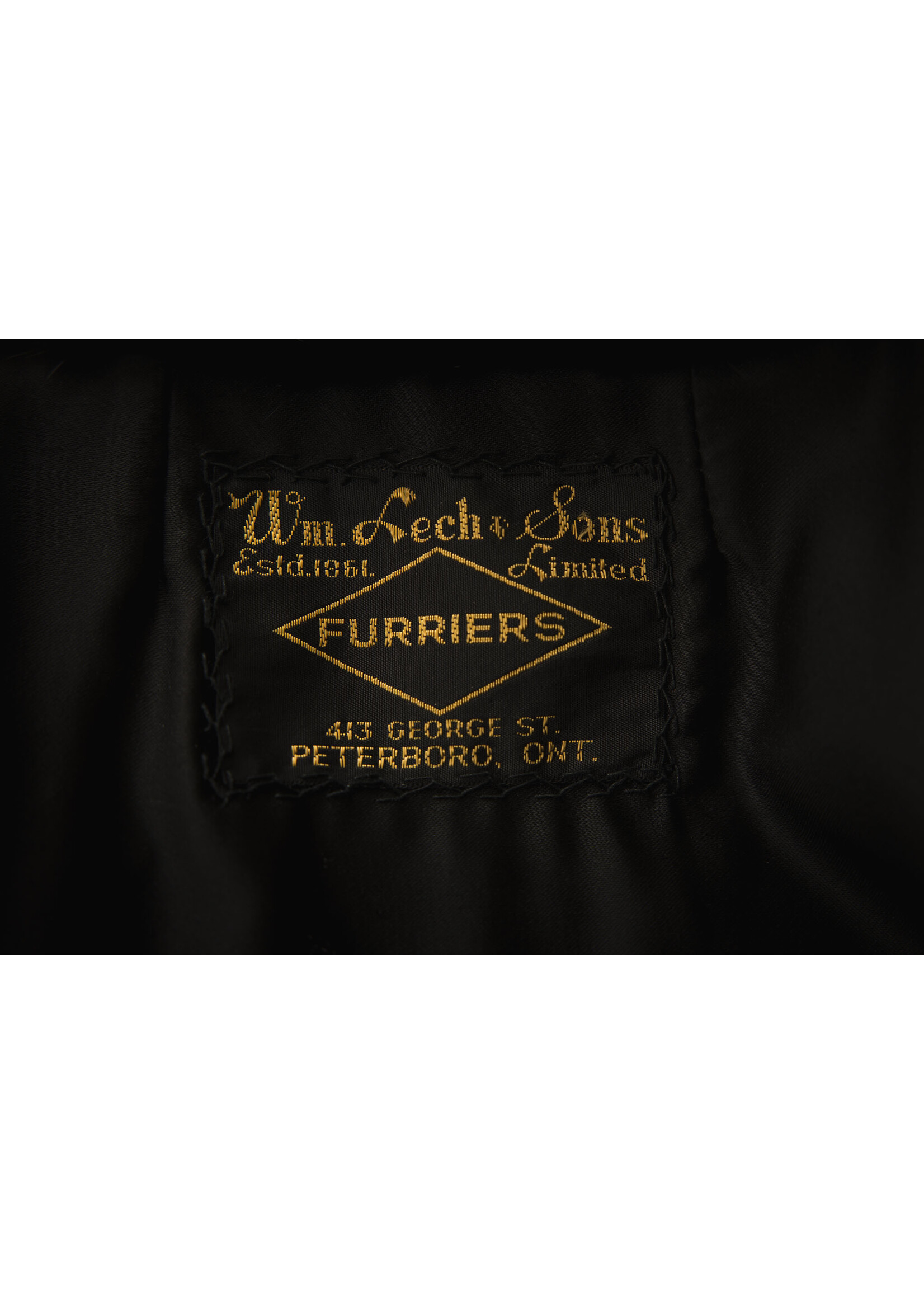 BLACK MINK COAT 6-8