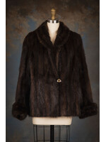 MINK-DYED MUSKRAT SWING JACKET