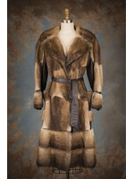 NATURAL MUSKRAT & LEATHER COAT 4