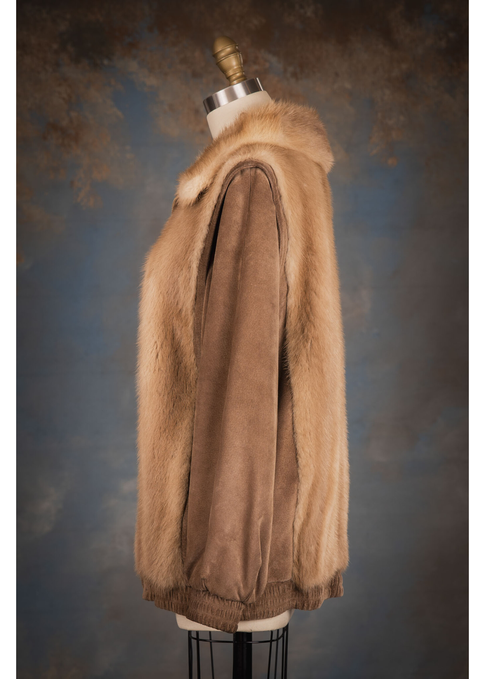PASTEL MINK & SUEDE JACKET