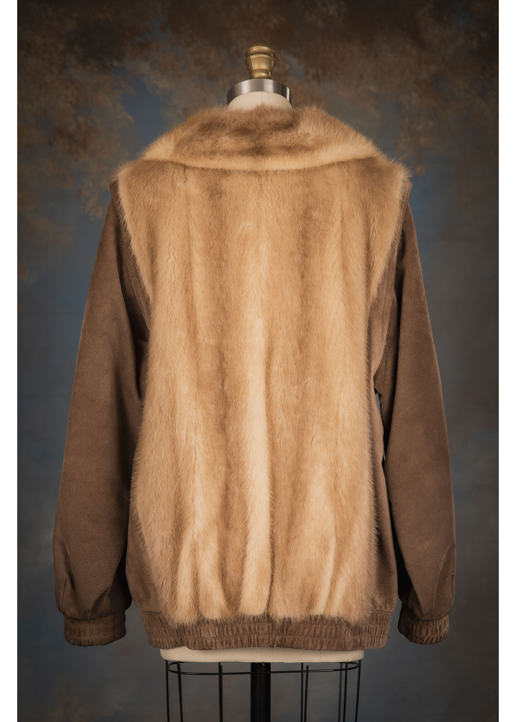 PASTEL MINK & SUEDE JACKET