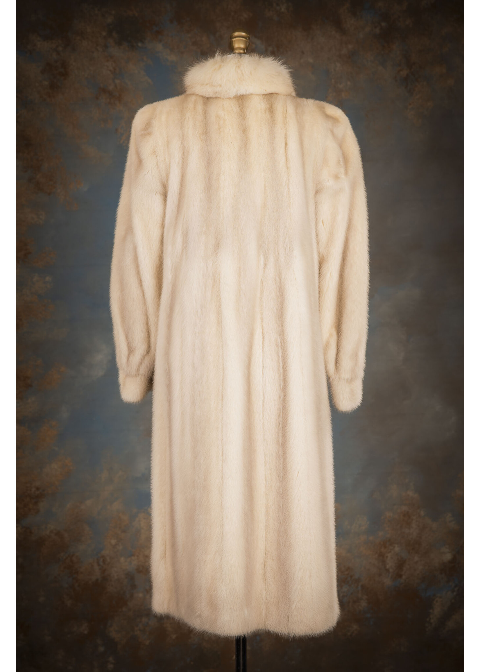 VIOLET MINK COAT W. FOX 6