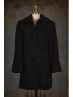 BLACK PERSIAN LAMB CAR COAT