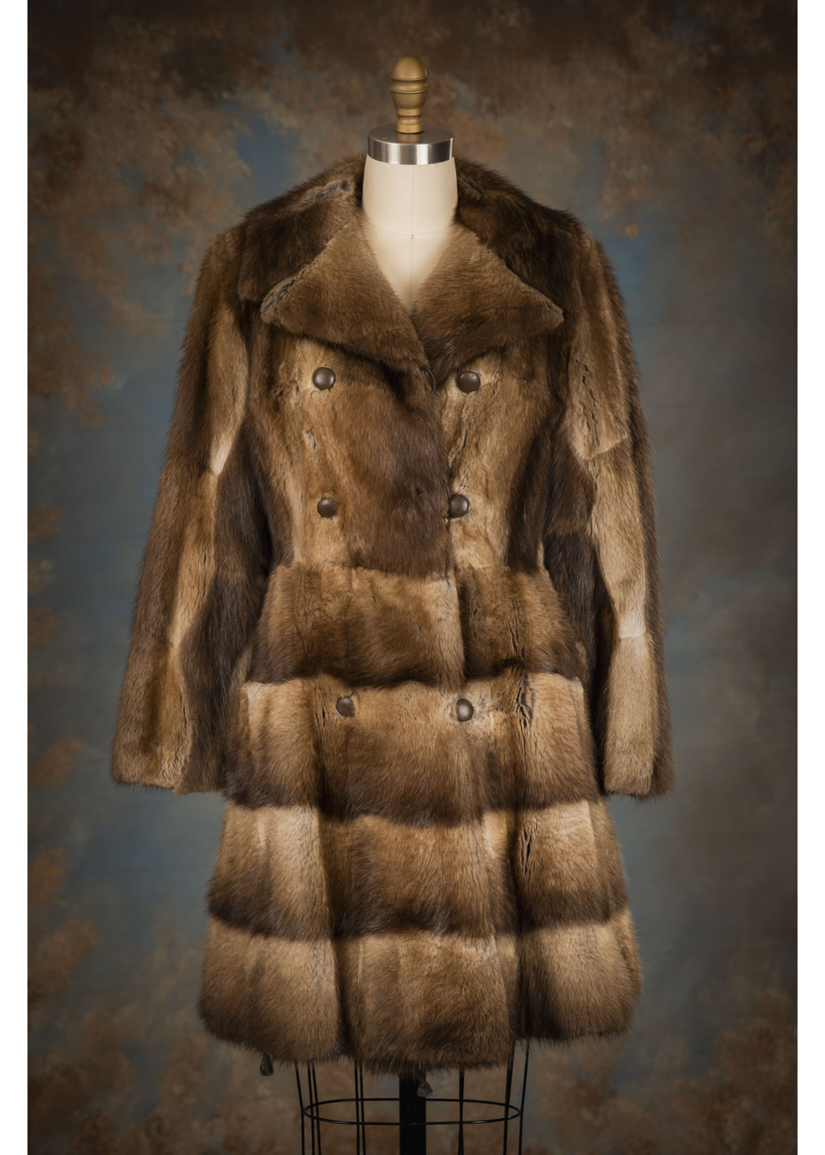 NATURAL MUSKRAT COAT 2