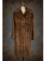 MINK-DYED MUSKRAT COAT 8-10