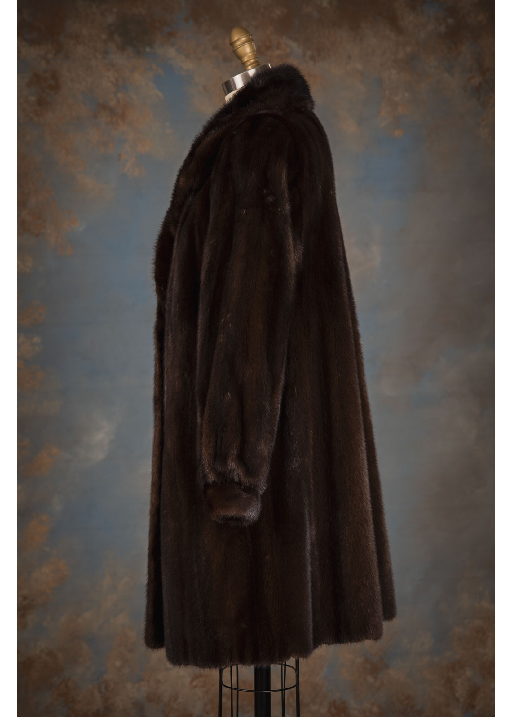 MAHOGANY MINK COAT 6-8