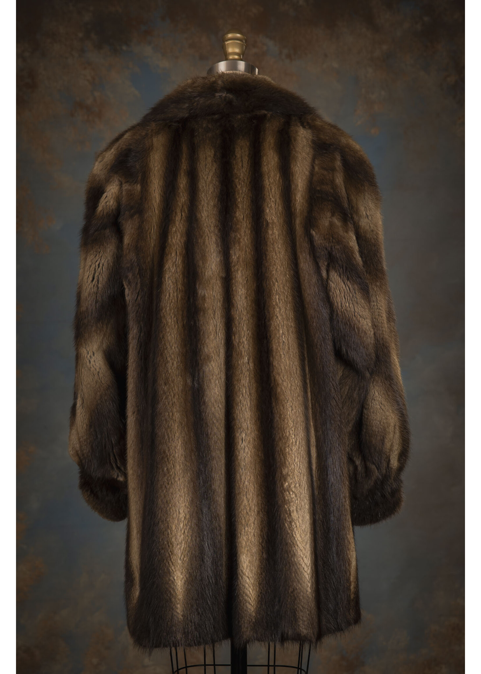 NATURAL MUSKRAT COAT 10-12