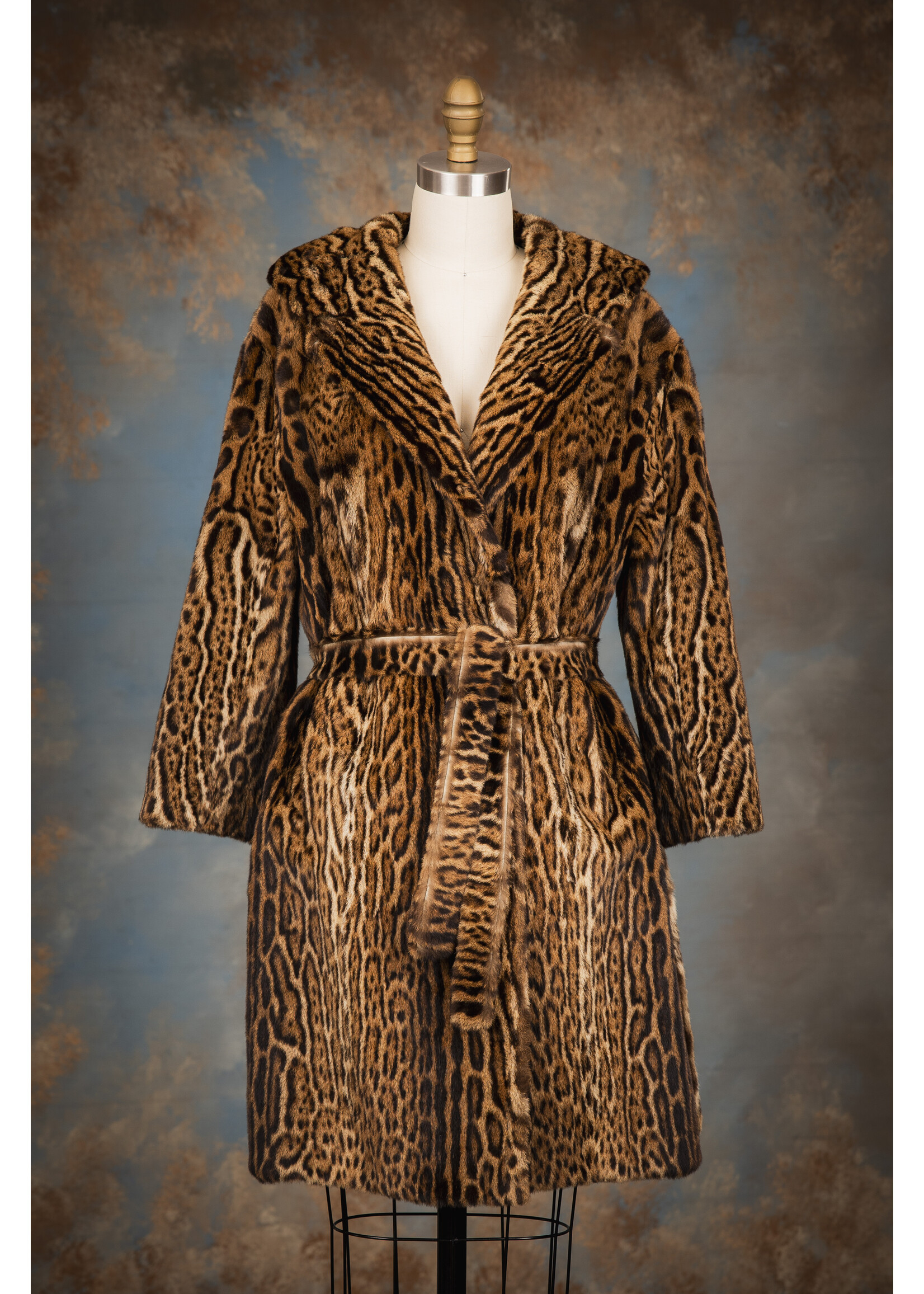 OCELOT COAT W. BELT 6