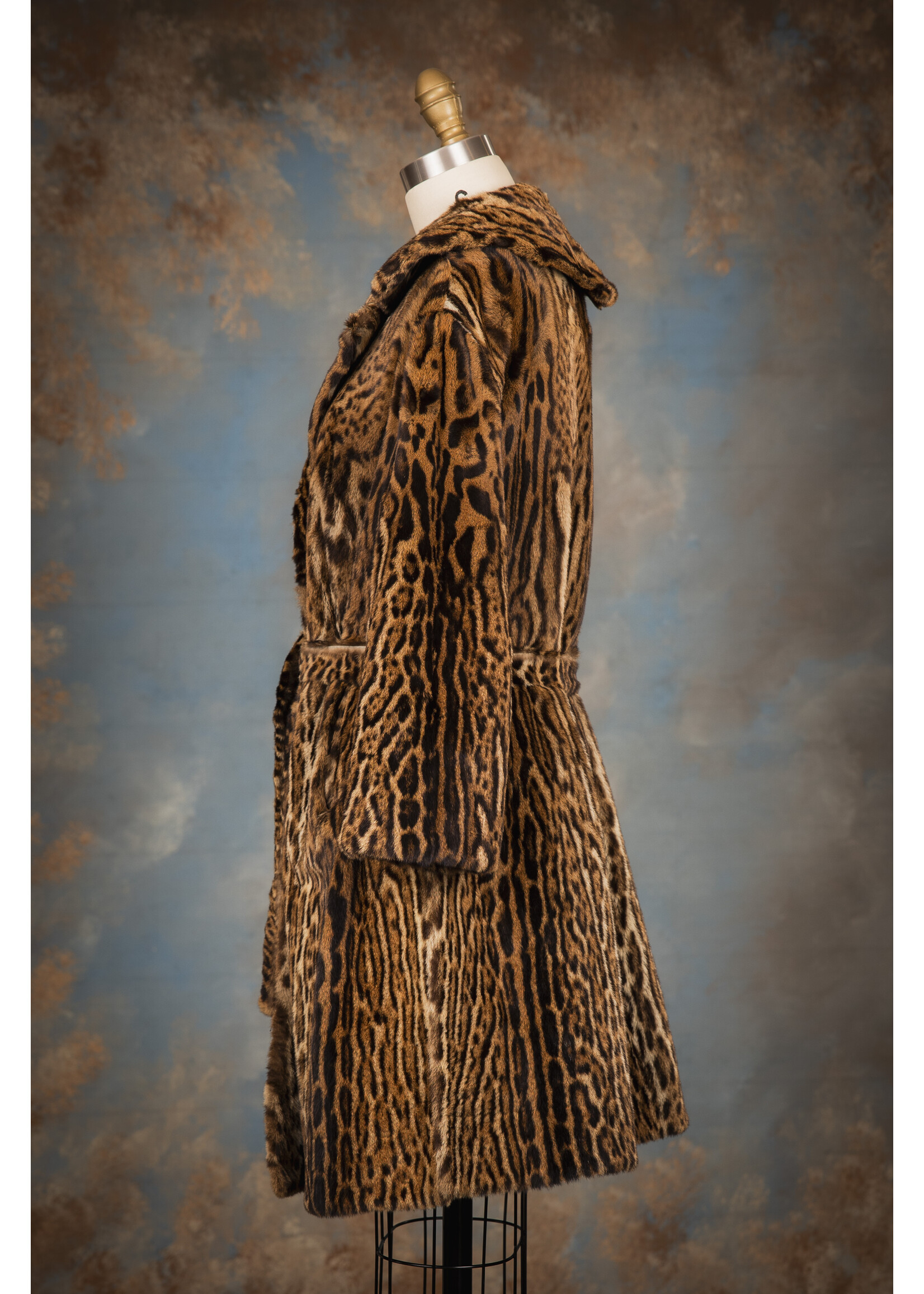 OCELOT COAT W. BELT 6