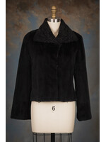 SHEARED MINK CROPPED JACKET W. SWAKARA
