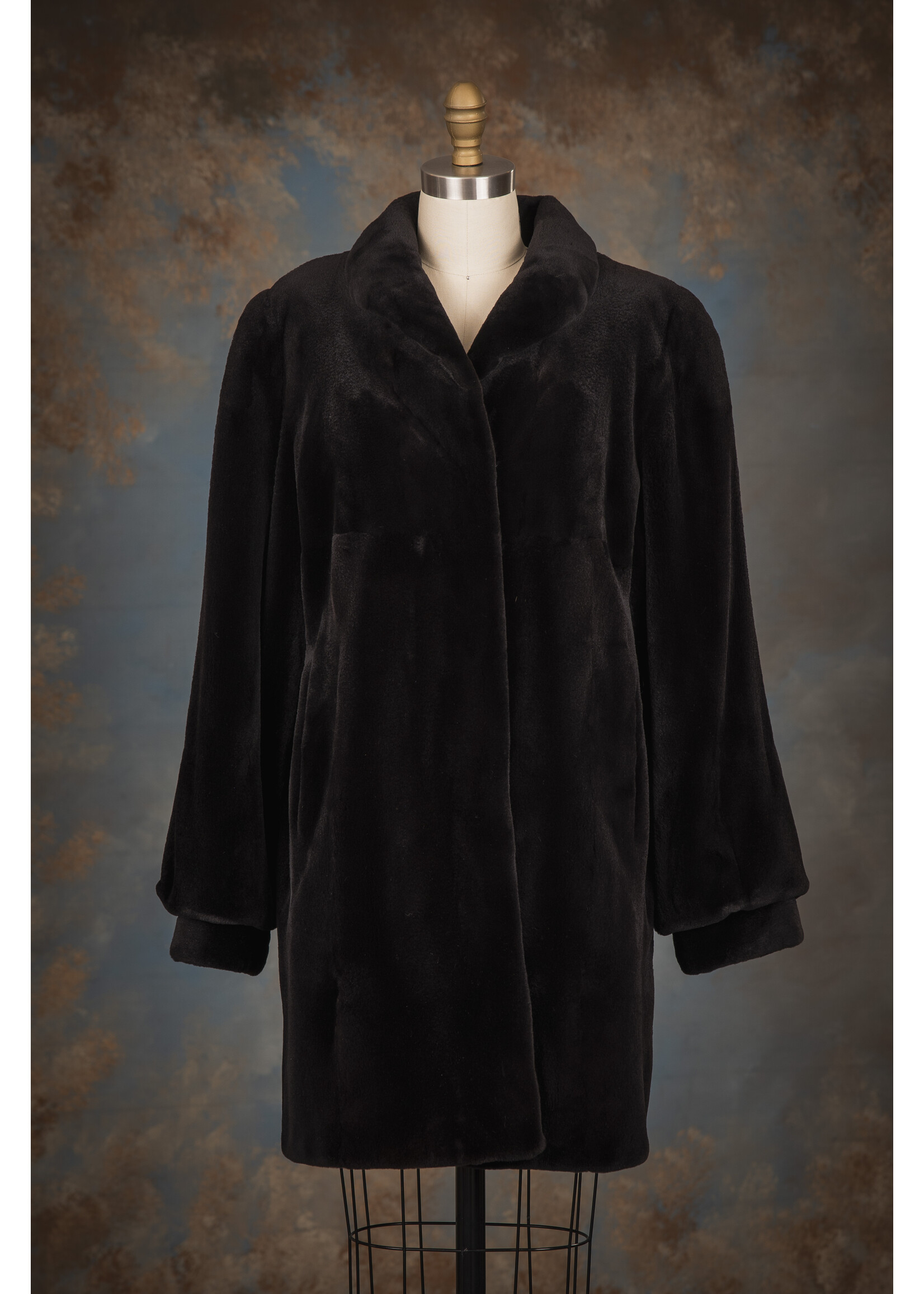 SH. BLACK MINK JACKET 8-10