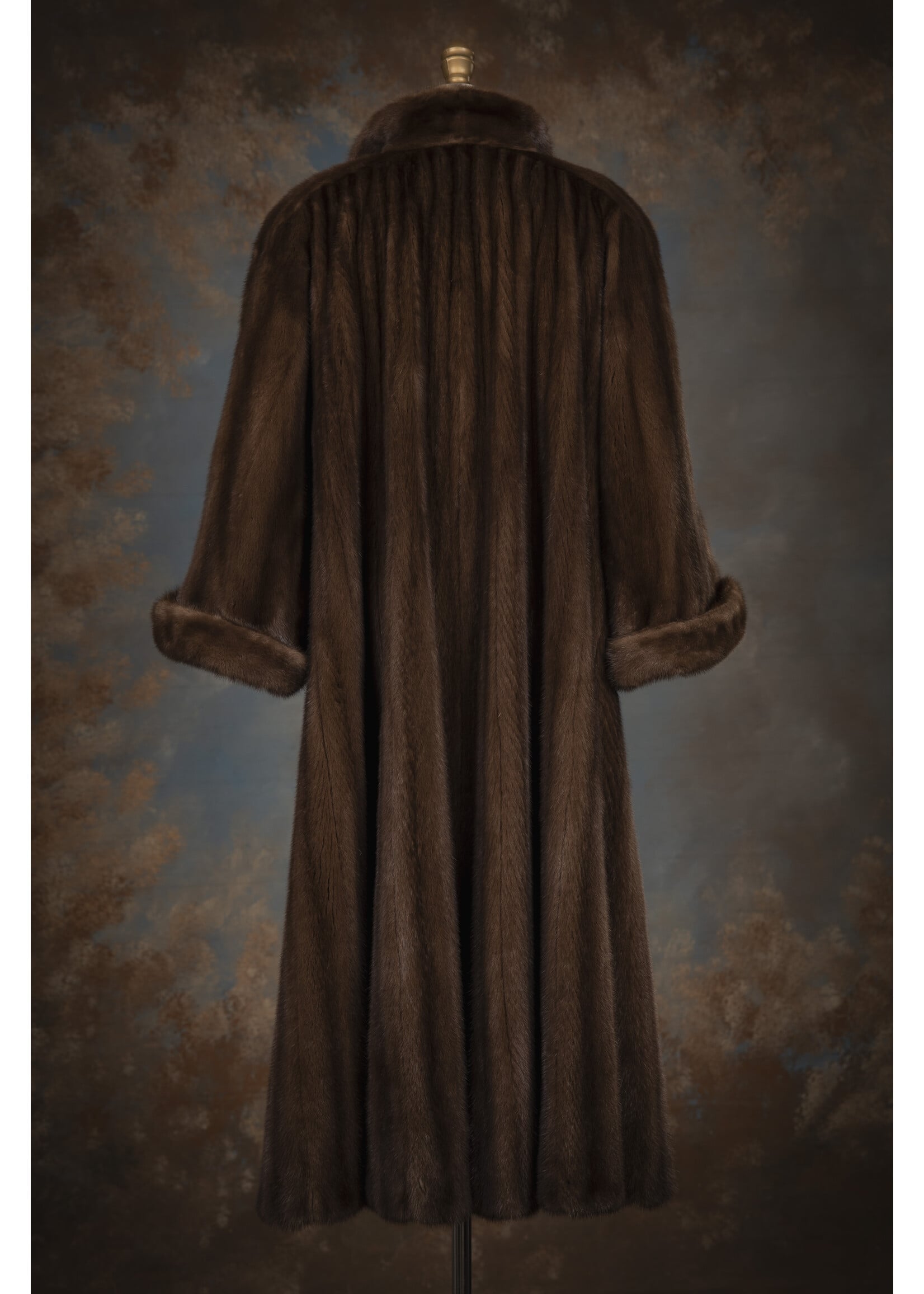 MAHOGANY MINK SWING COAT 10-12