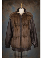 LEATHER & SQUIRREL BOMBER JACKET 12