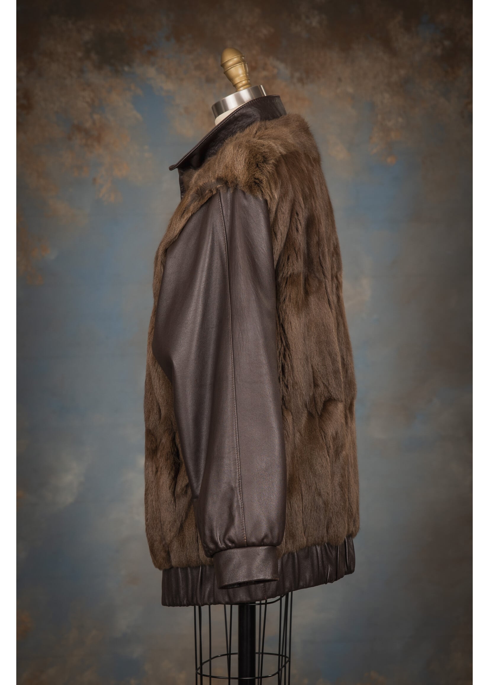 LEATHER & SQUIRREL BOMBER JACKET 12