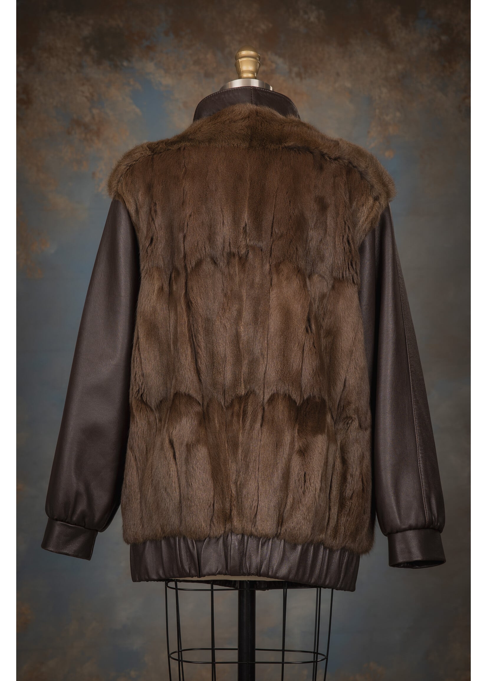 LEATHER & SQUIRREL BOMBER JACKET 12