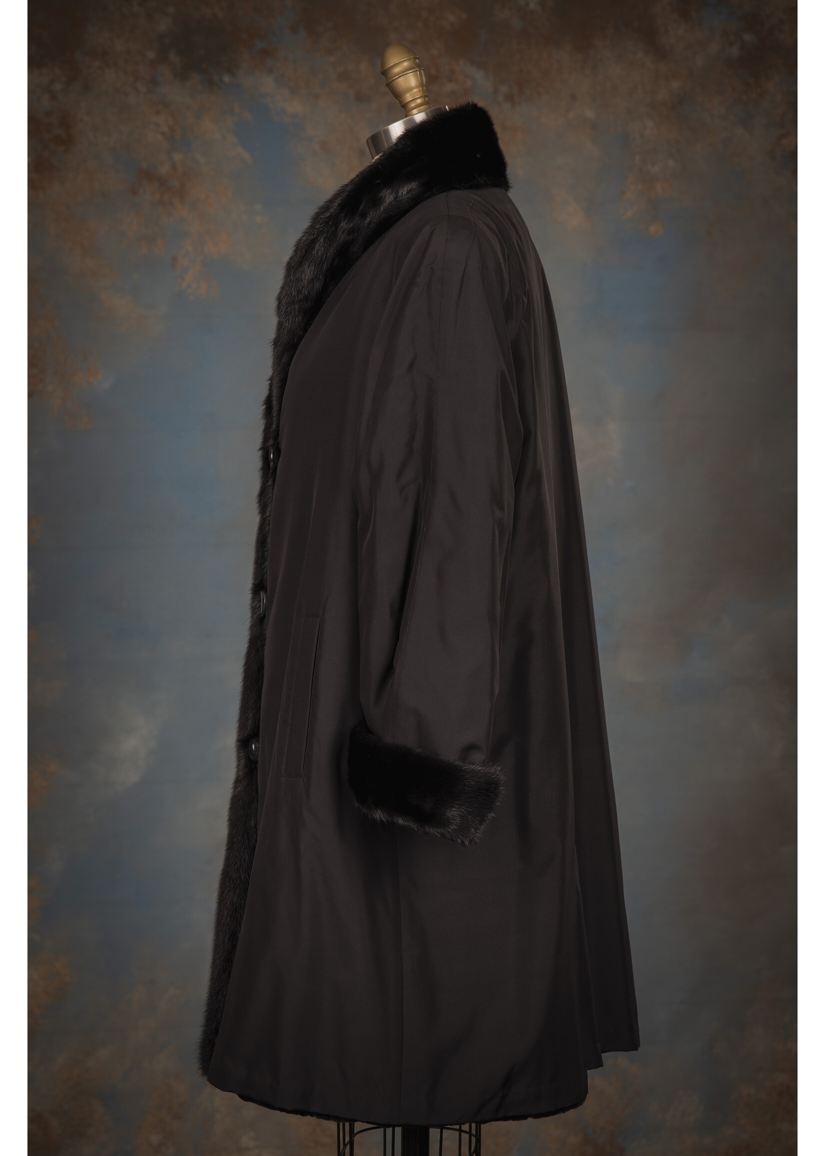BLACK MINK REV. COAT 12-14P