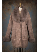 LILAC SHEEPSKIN COAT 12