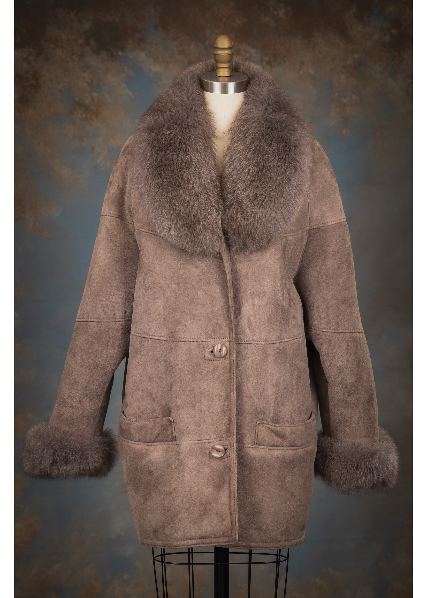 LILAC SHEEPSKIN COAT 12