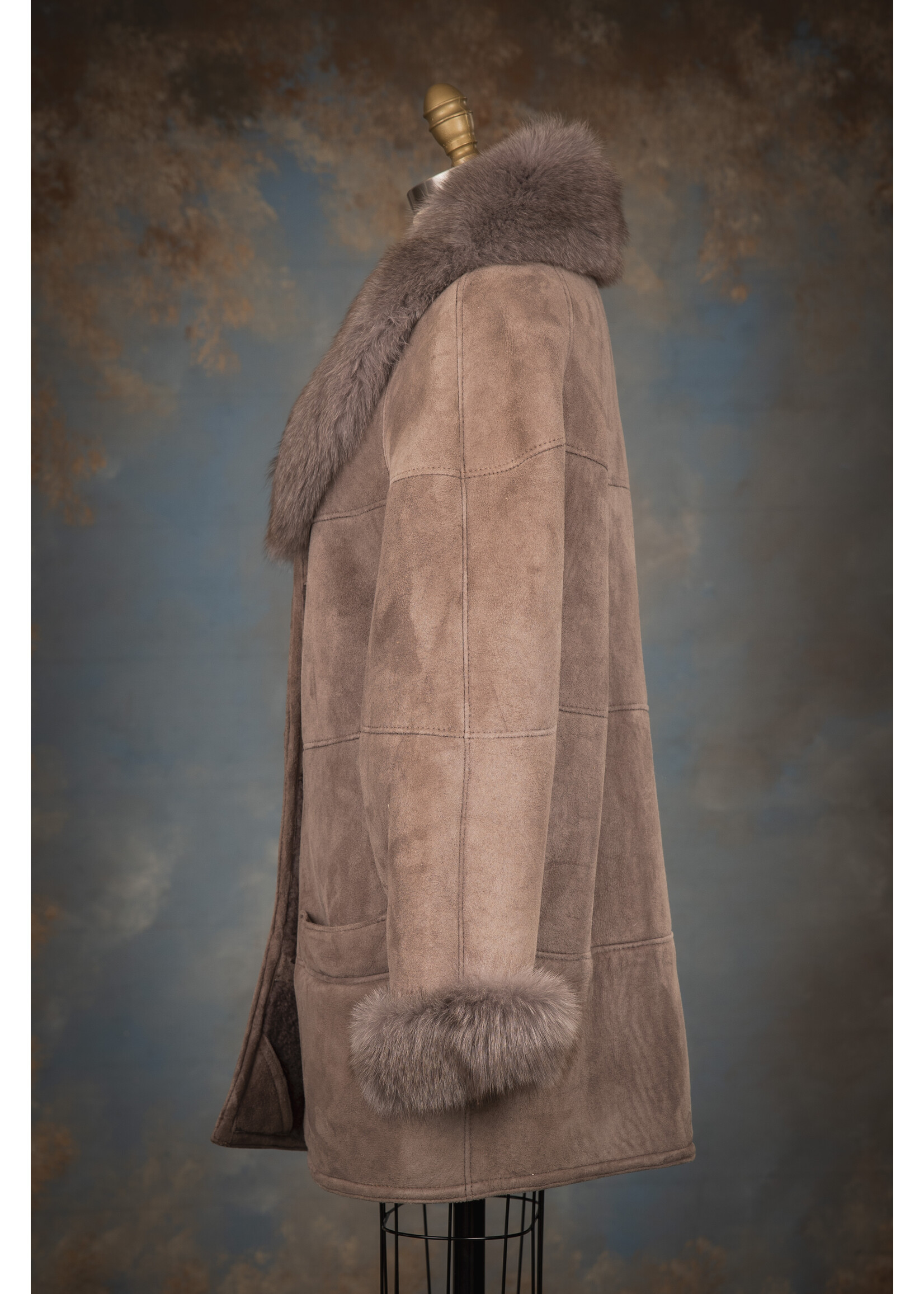 LILAC SHEEPSKIN COAT 12