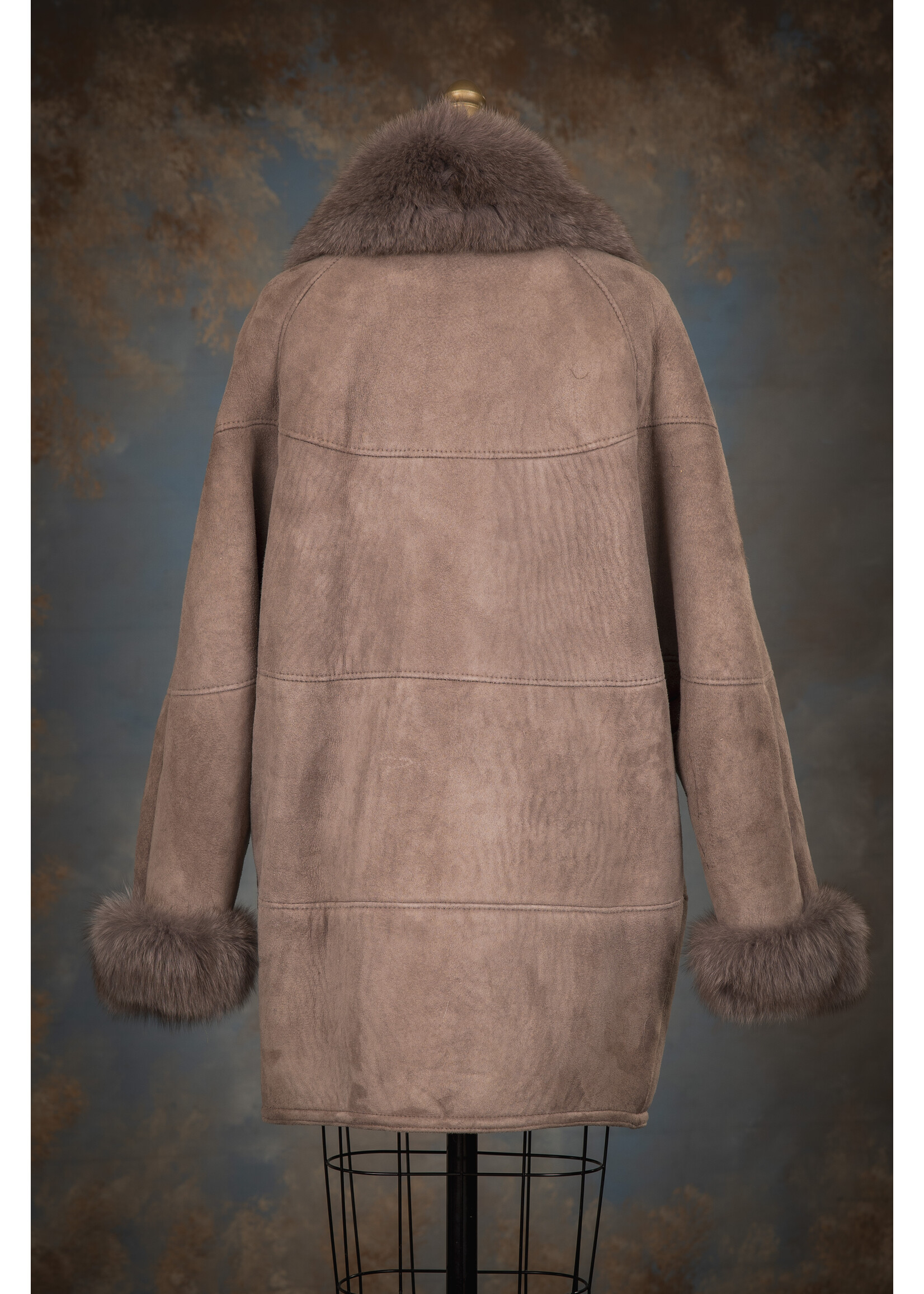LILAC SHEEPSKIN COAT 12
