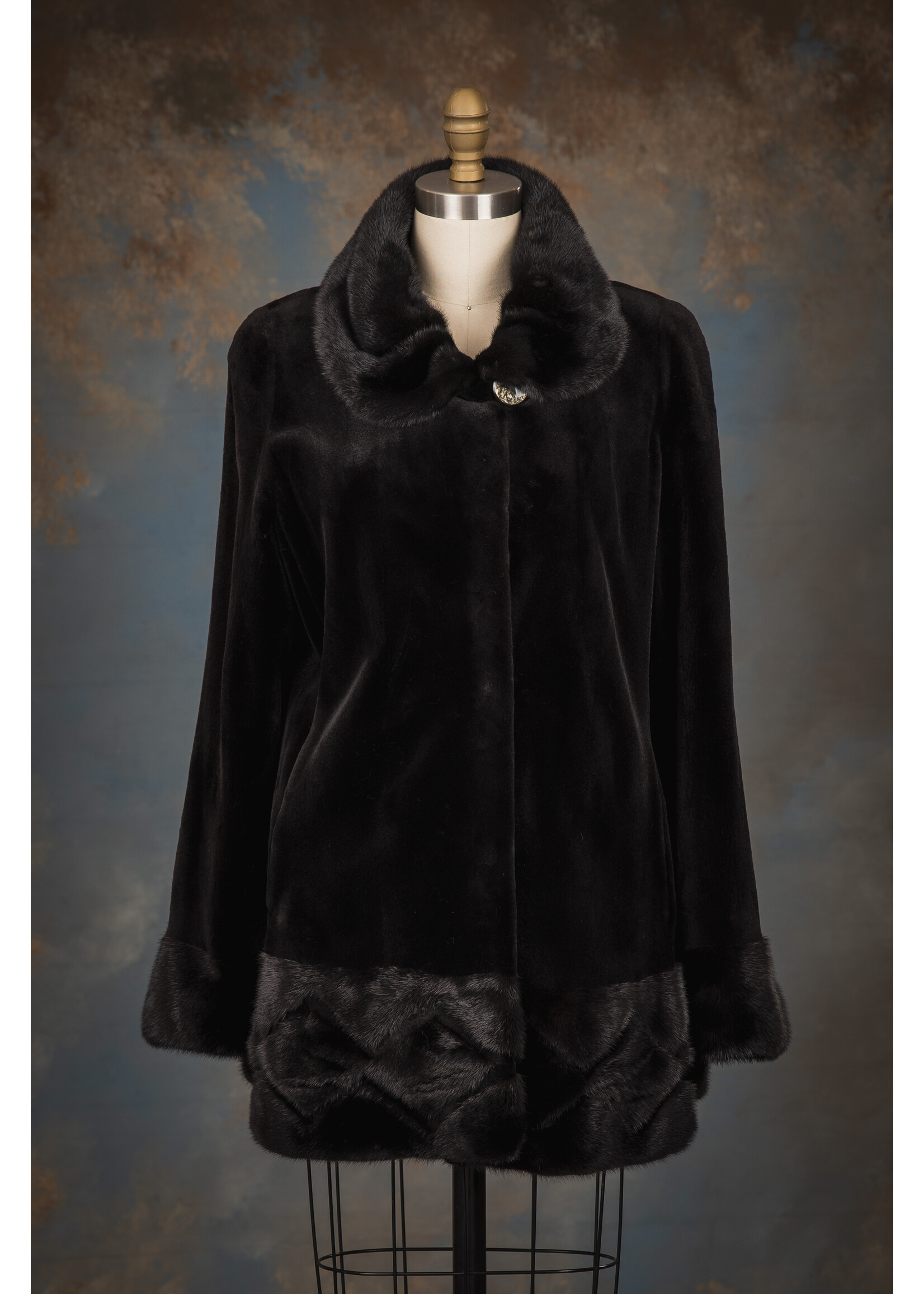 SHEARED BLACK MINK JACKET 8