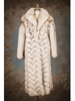 BLUE FOX CHEVRON COAT 6