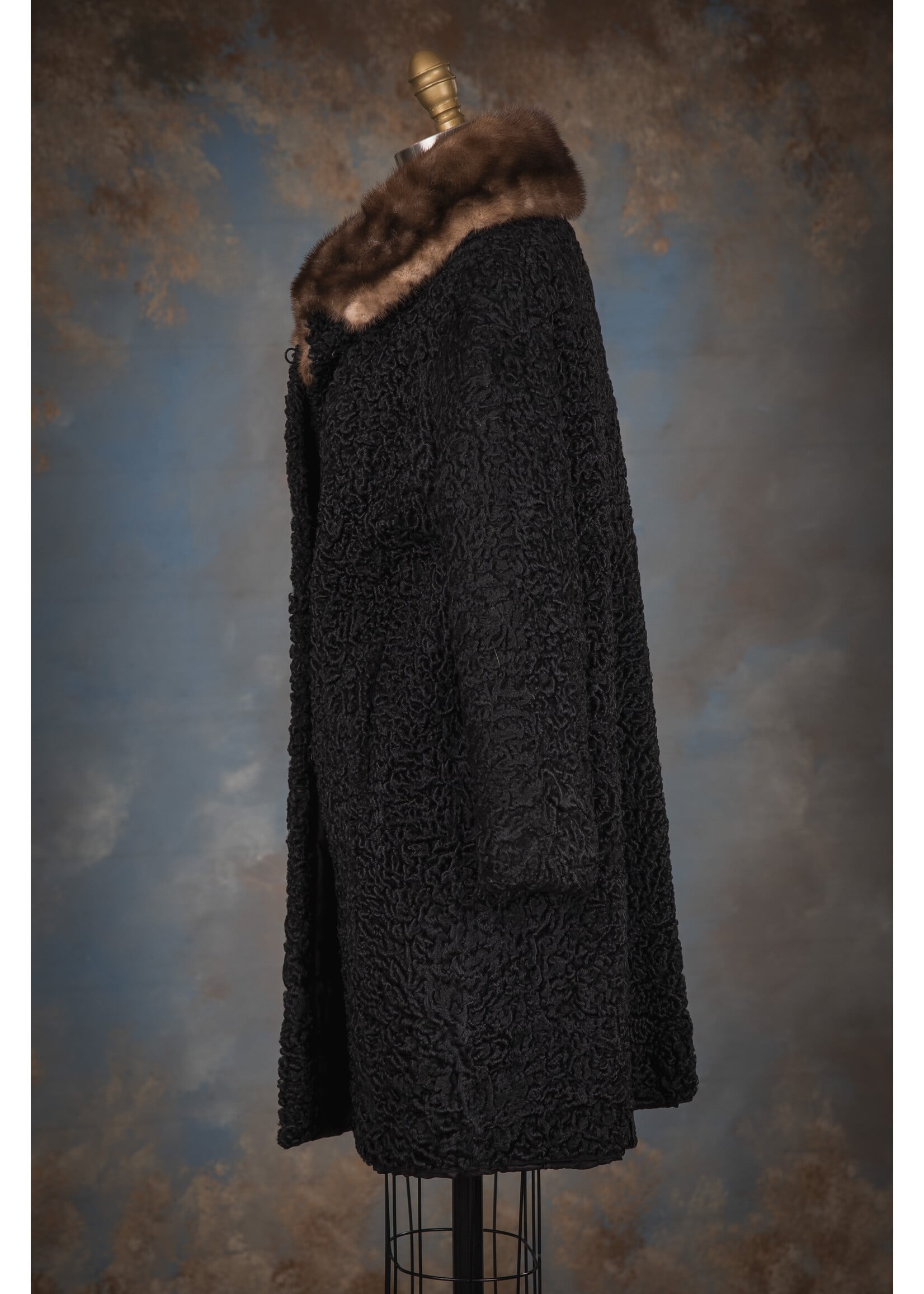 BLACK PERSIAN LAMB CAR COAT 6