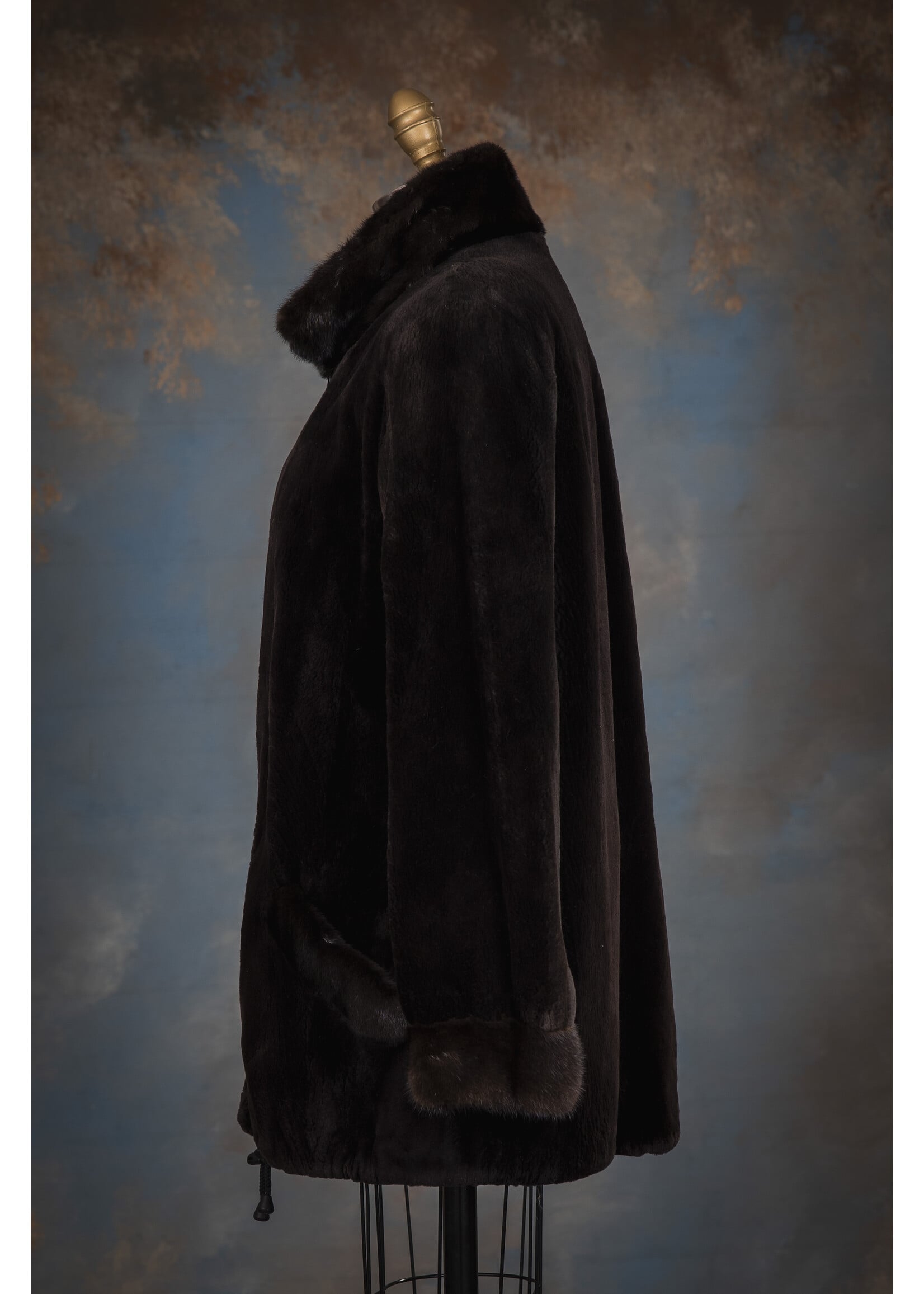 SH. RACCOON JACKET W. MINK TRIM 8