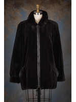 SH. RACCOON JACKET W. MINK TRIM 8