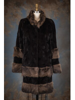 DARK RANCH MINK & SABLE PIECES COAT