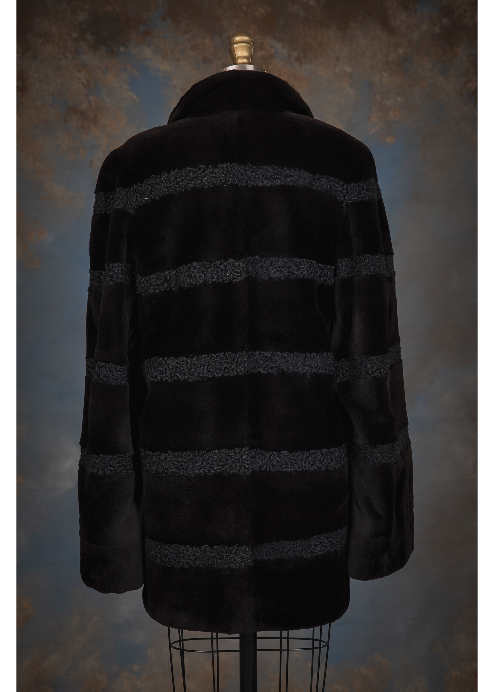 SH. BLACK MINK & PERSIAN LAMB COAT