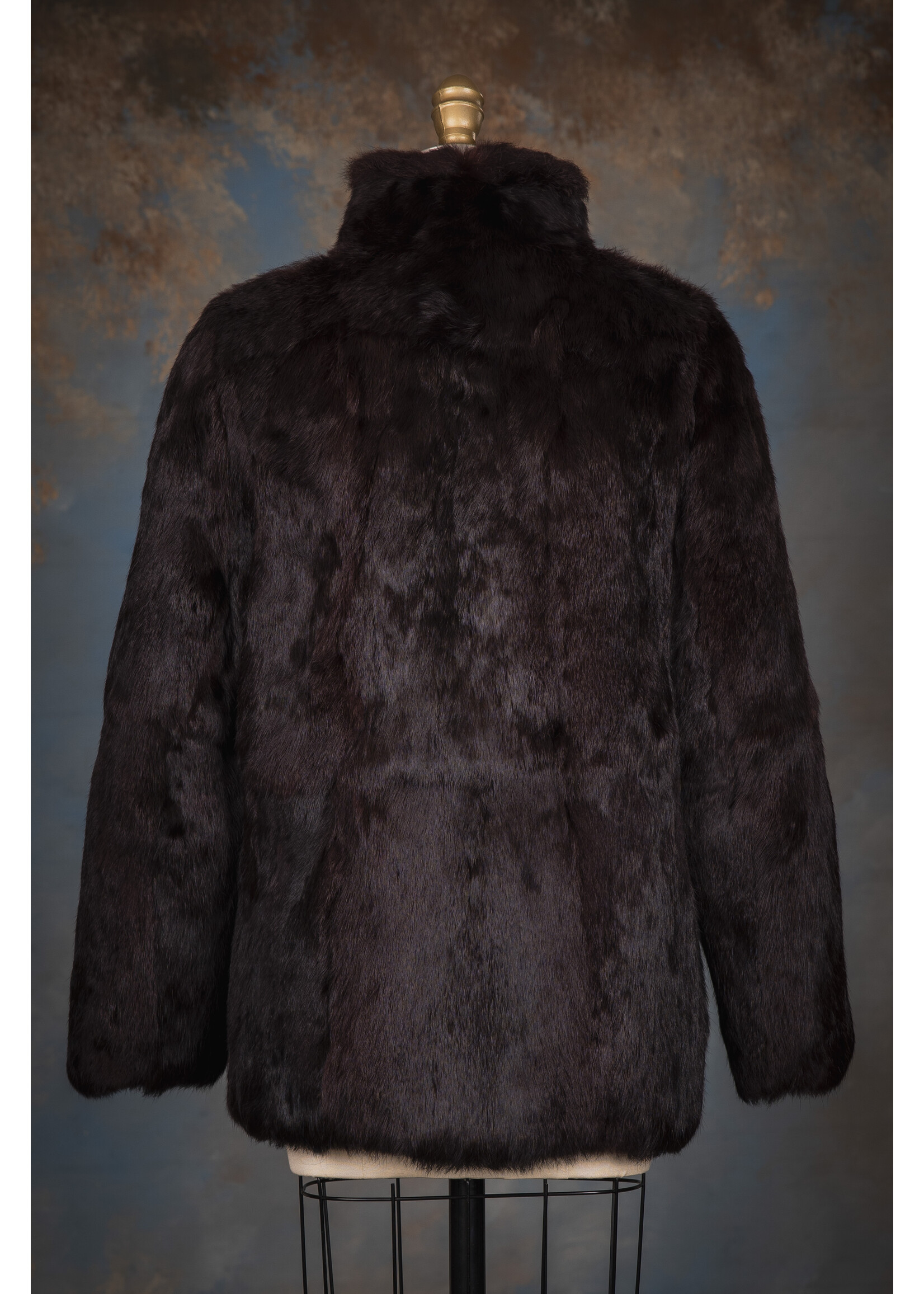 BLACK PLUM RABBIT JACKET 6