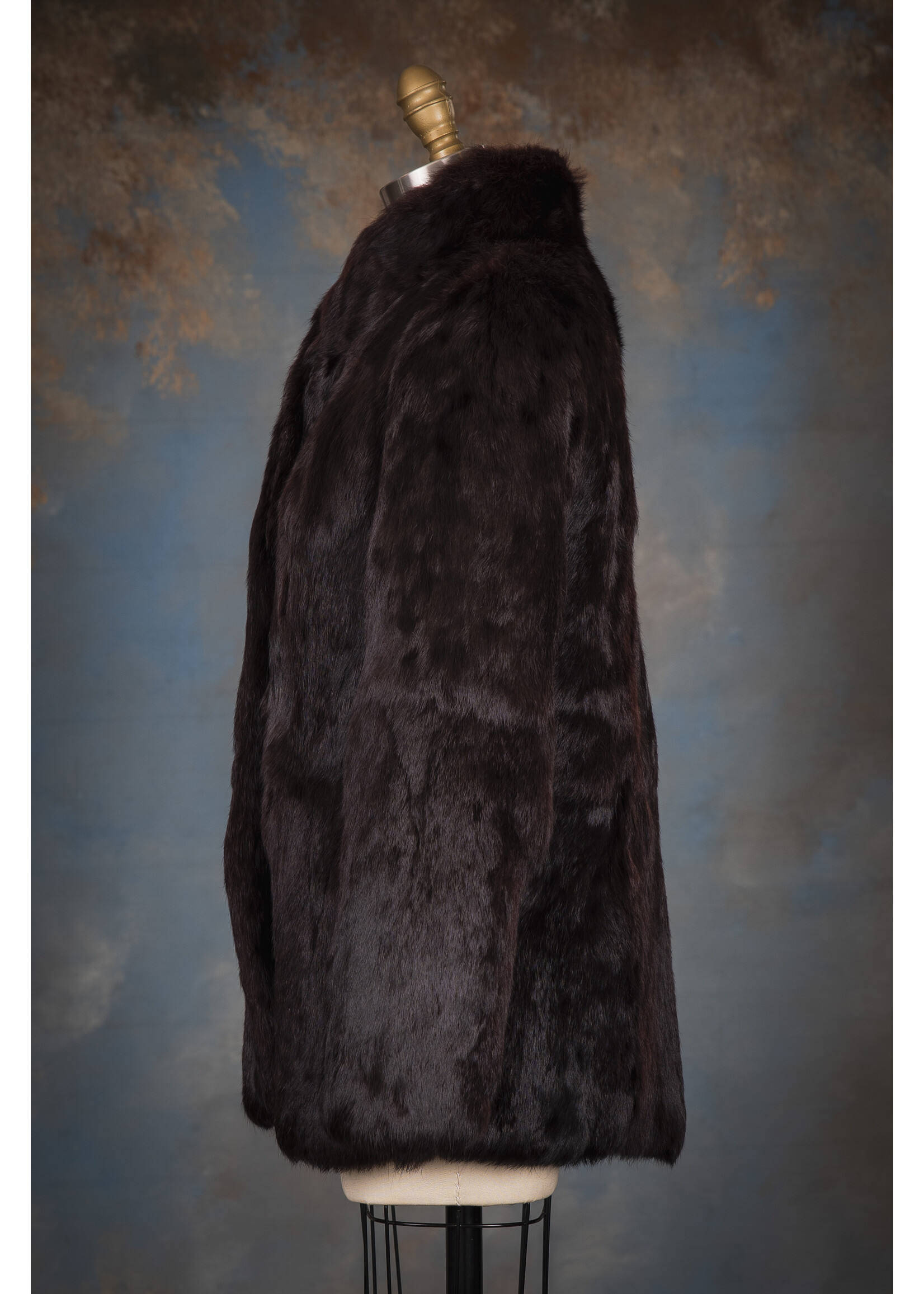 BLACK PLUM RABBIT JACKET 6