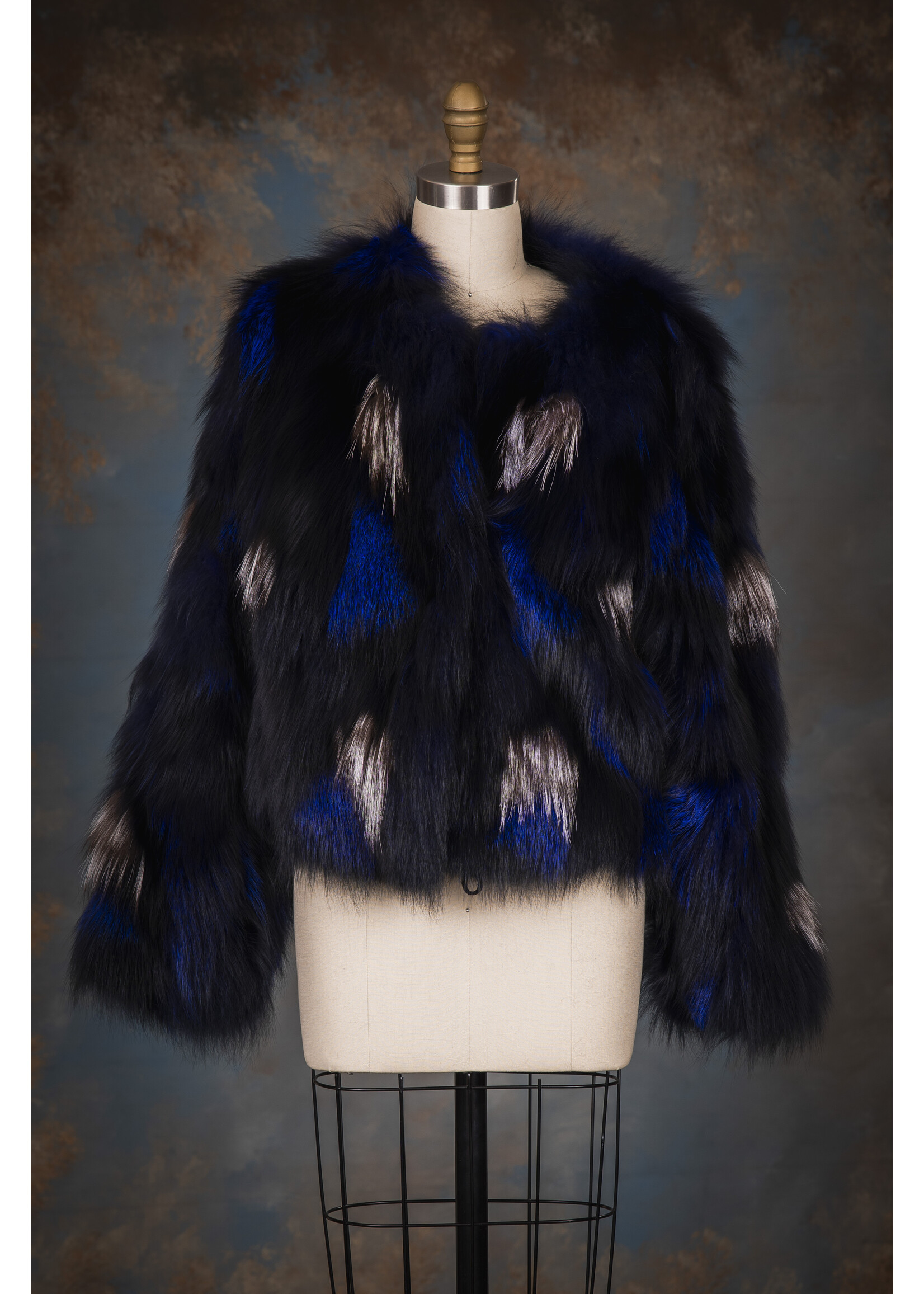 BLACK/SILVER/BLUE FOX JACKET 6