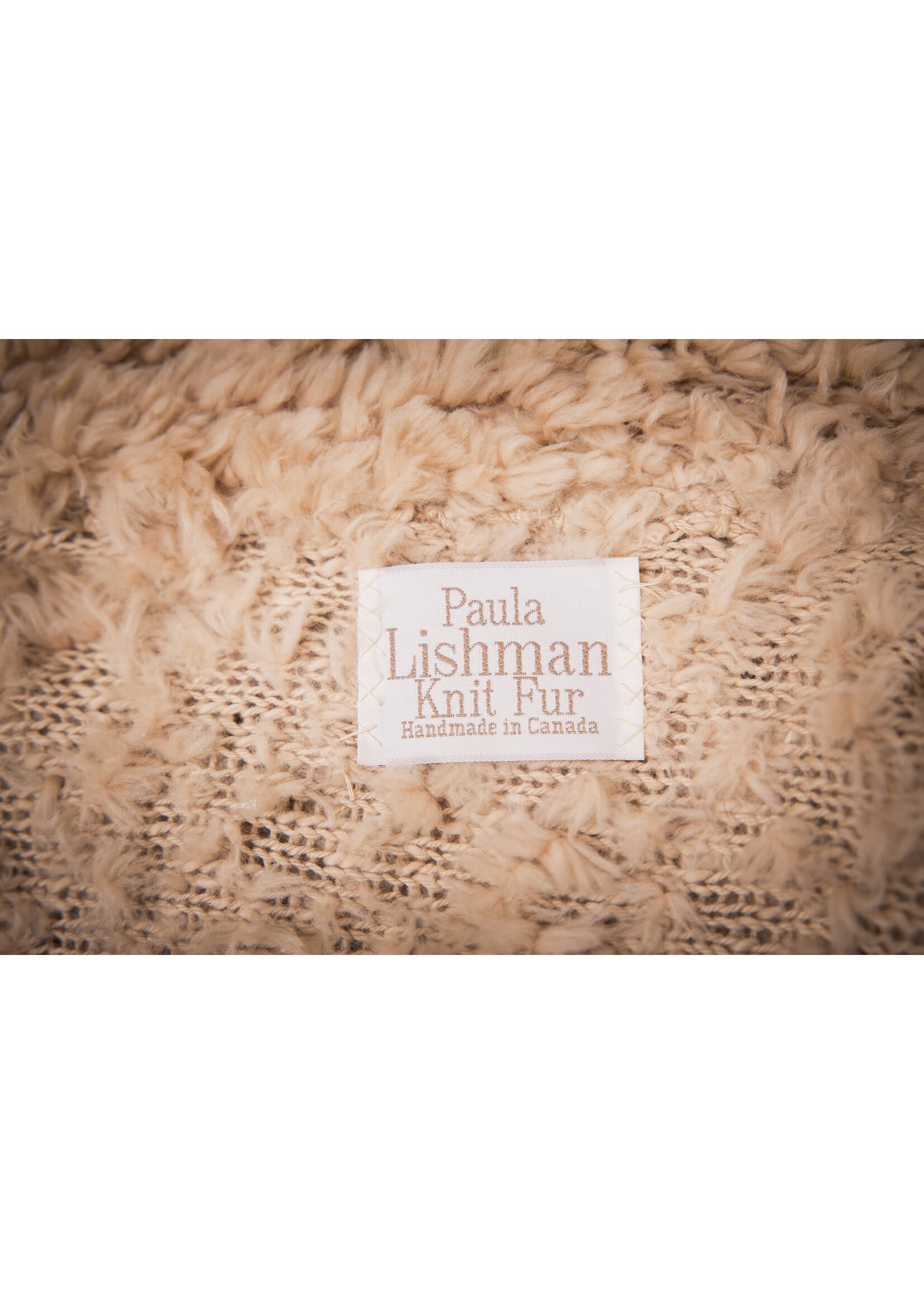 BEIGE SH. BEAVER KNIT JACKET