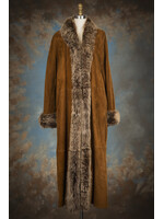 COGNAC SHEARLING & TUSCAN LAMB COAT 12