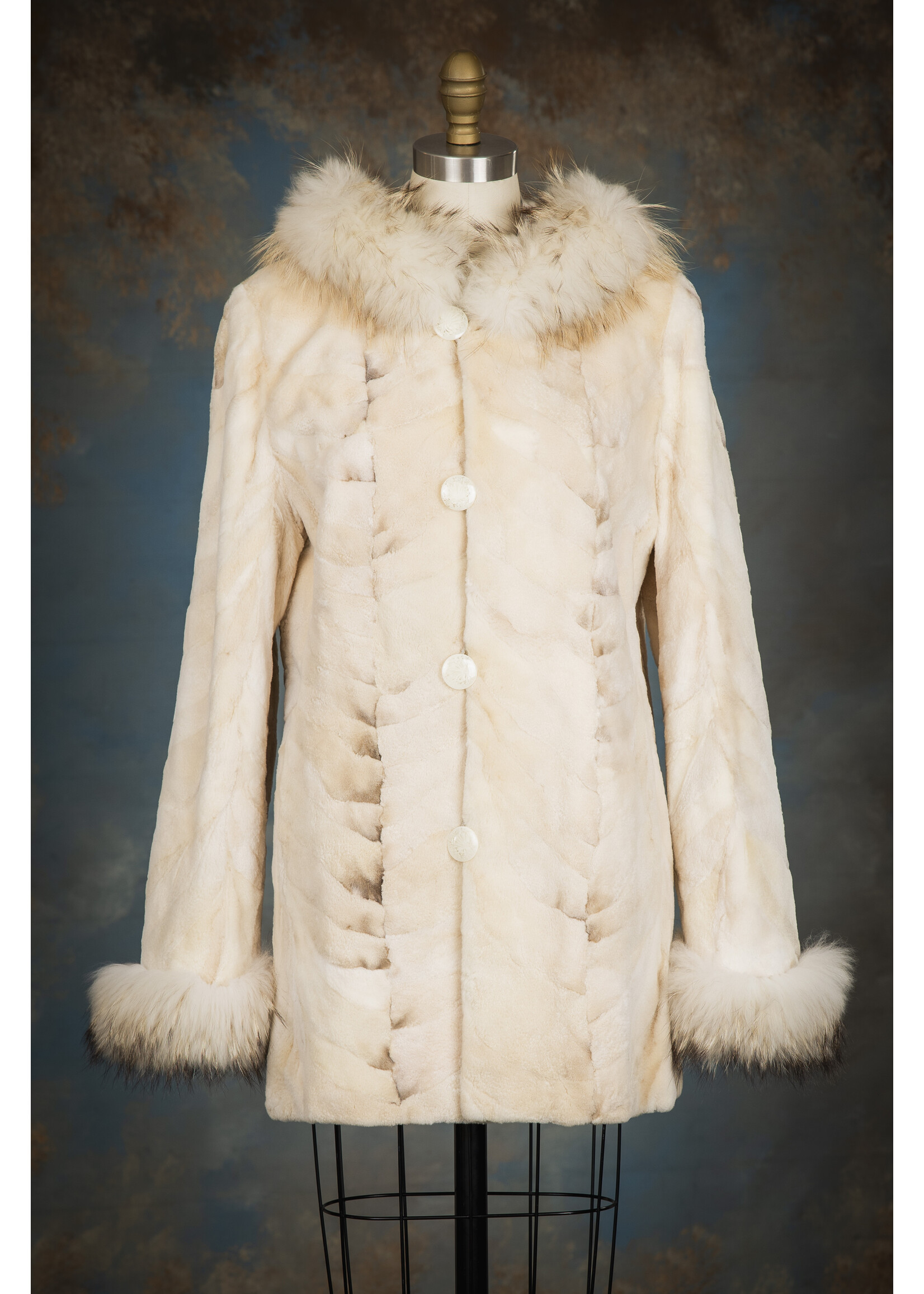 SH. BROWN CROSS MINK REV. JACKET