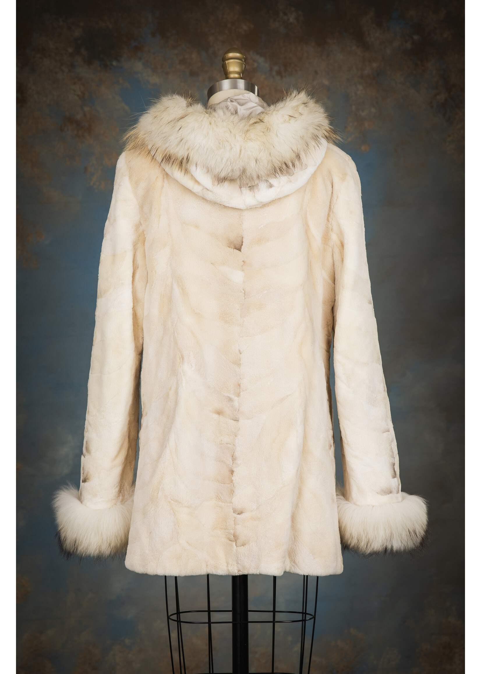 SH. BROWN CROSS MINK REV. JACKET