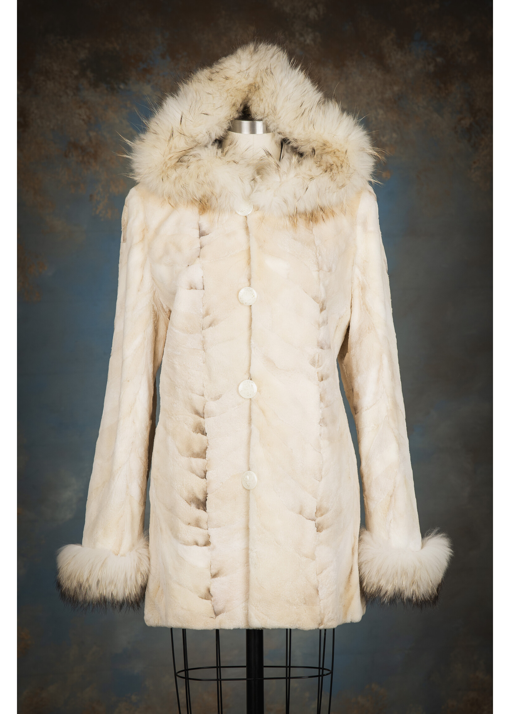 SH. BROWN CROSS MINK REV. JACKET
