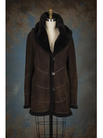 BROWN SHEARLING COAT 8-10