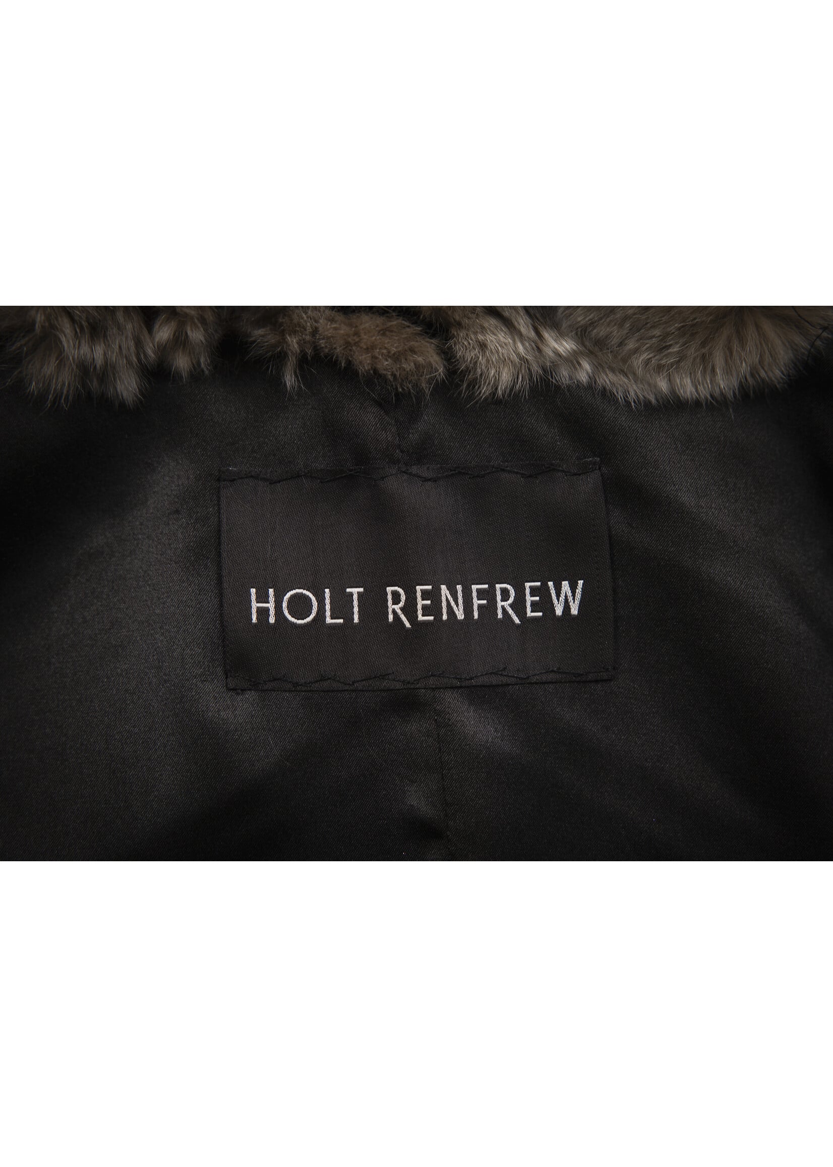 CHINCHILLA-DYED REX RABBIT COAT