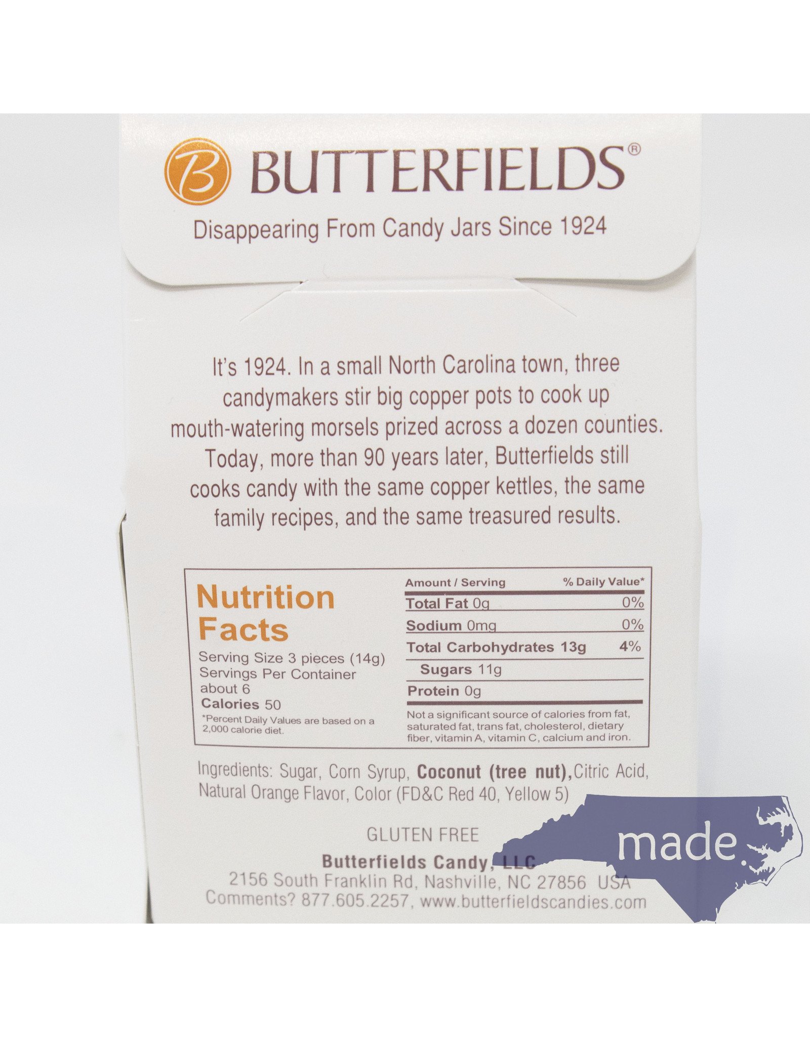 Butterfields Candy Honeybell Buds 3 oz. Box - Butterfields Candy