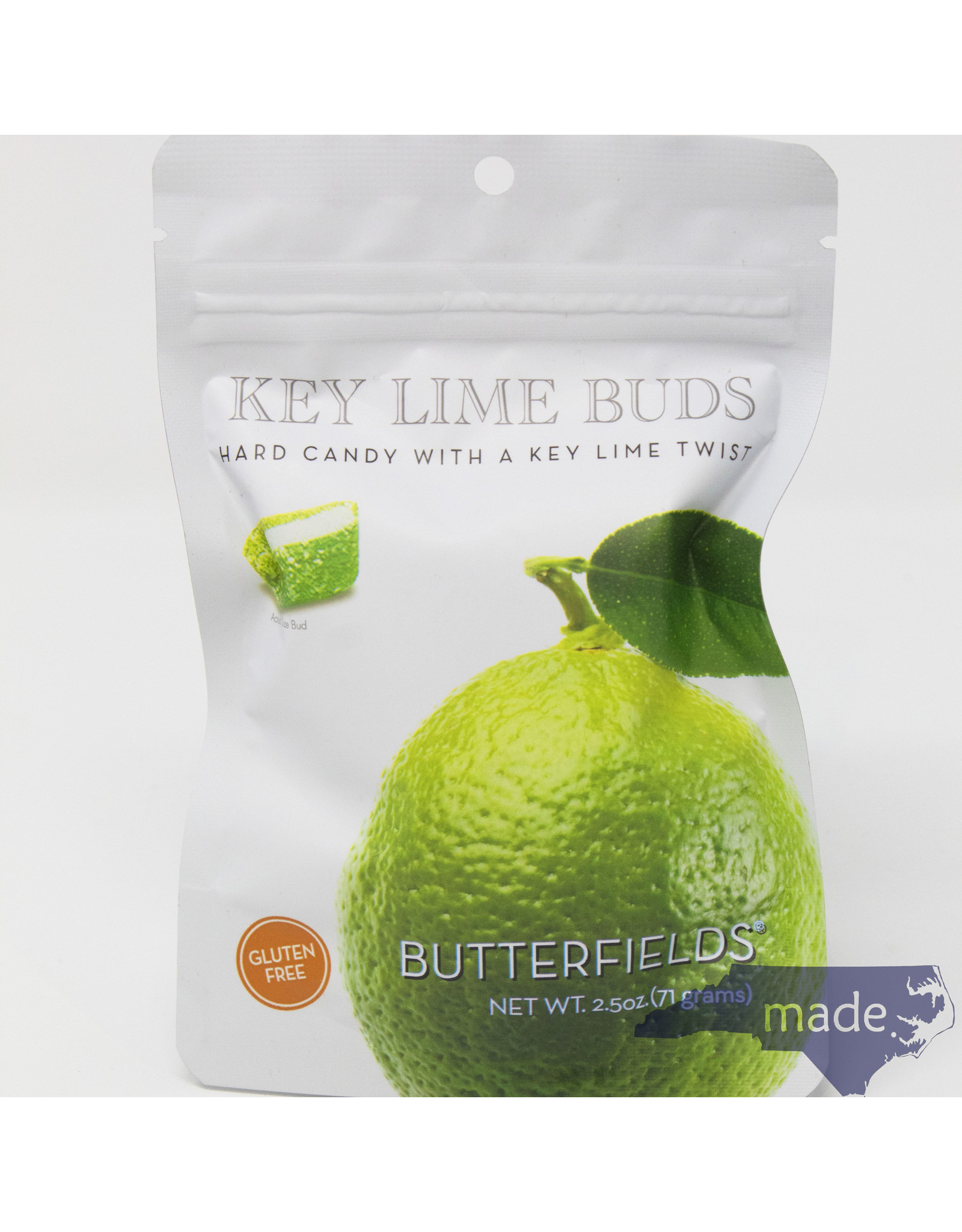 Butterfields Candy Key Lime Buds 2.5 oz. Peg Bag - Butterfields Candy