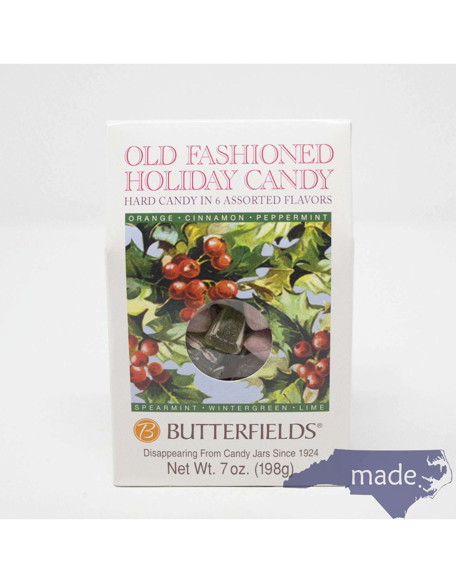 Butterfields Candy Old Fashioned Holiday Candy 7 oz. Box - Butterfields Candy