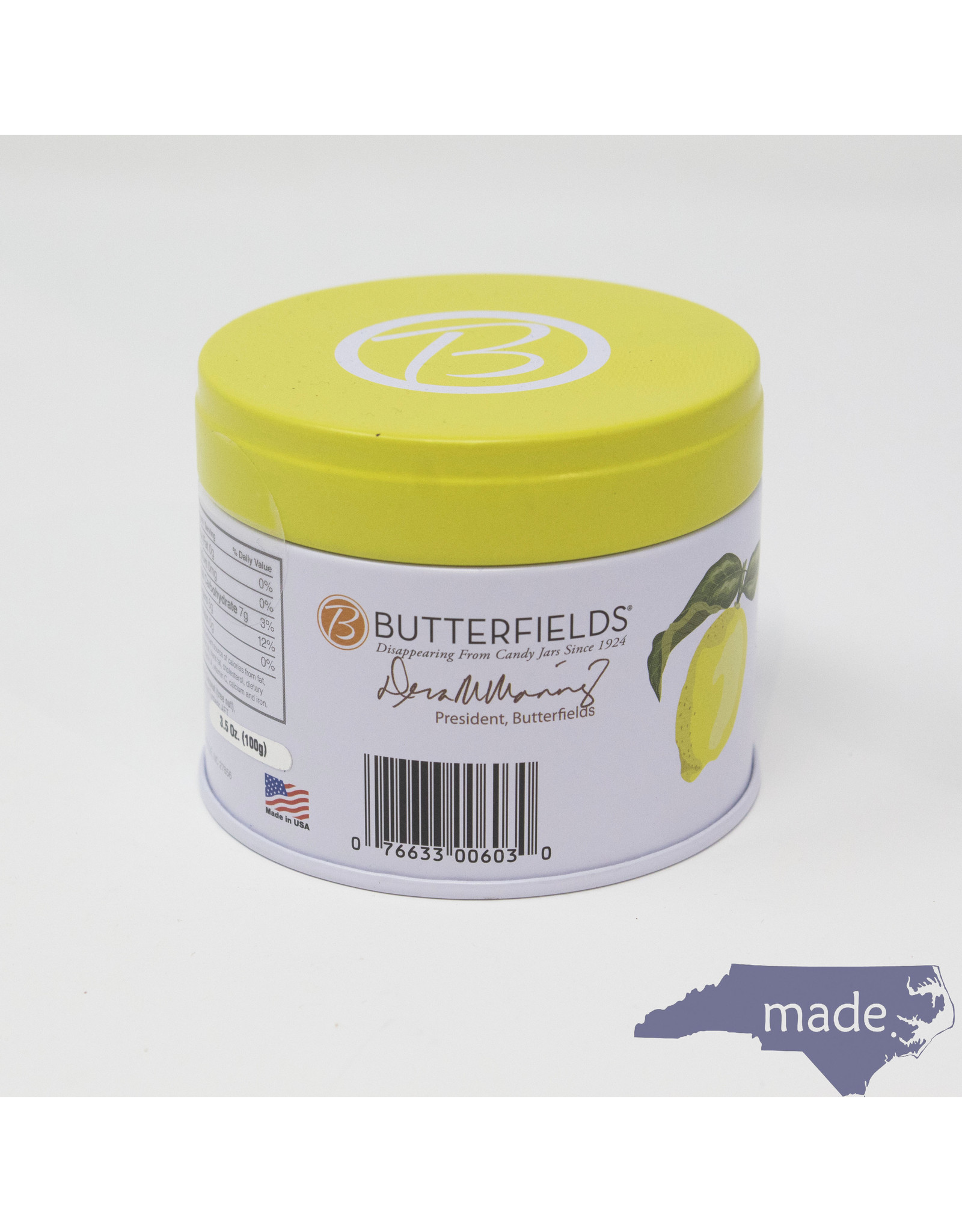 Butterfields Candy Lemon Buds 3.5 oz. Tin - Butterfields Candy